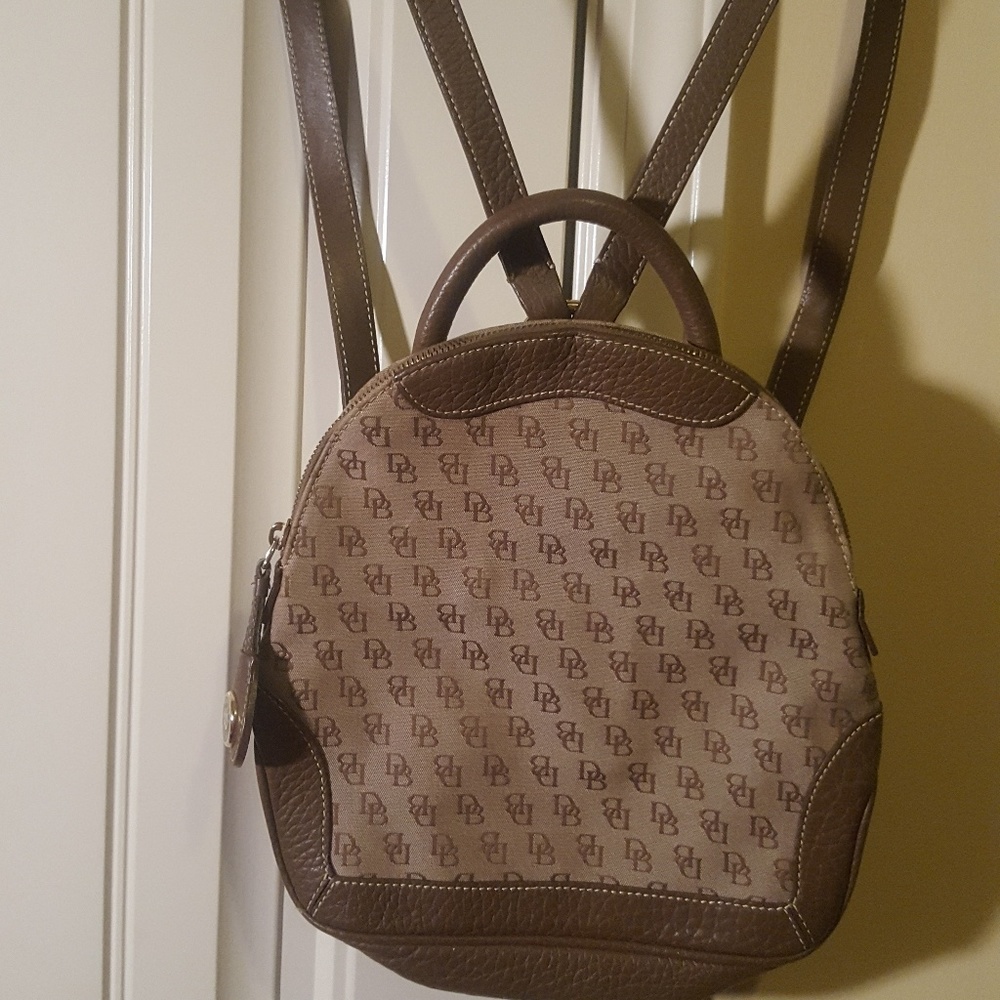 Brown Dooney & Bourke backpack purse